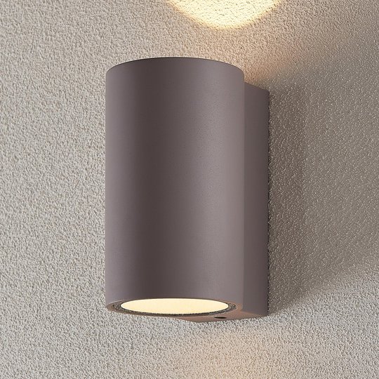 LED-ulkoseinävalaisin Katalia betoni 2-lamppuinen