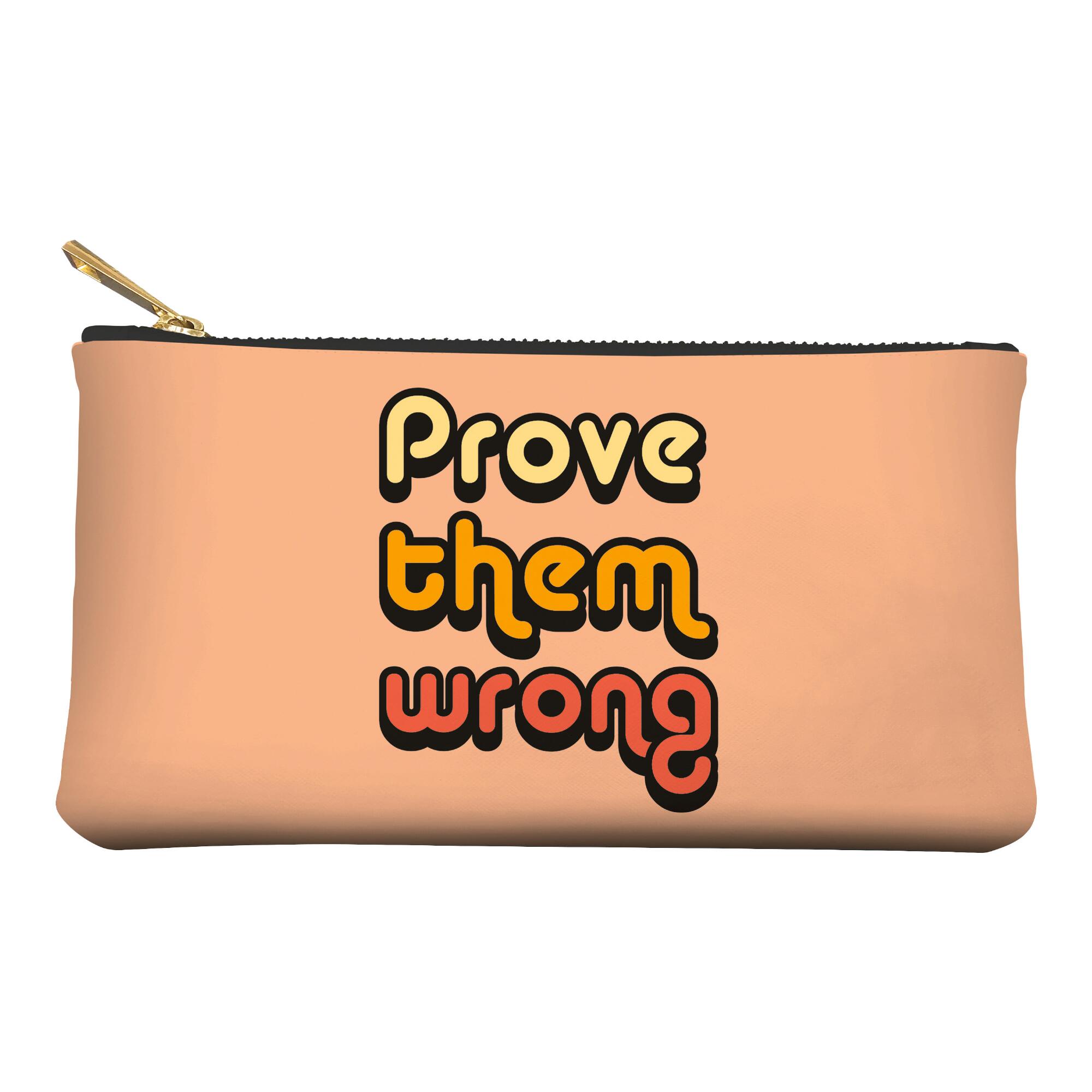 Peach Prove Them Wrong Pencil Case: Multi - Fabric by World Market