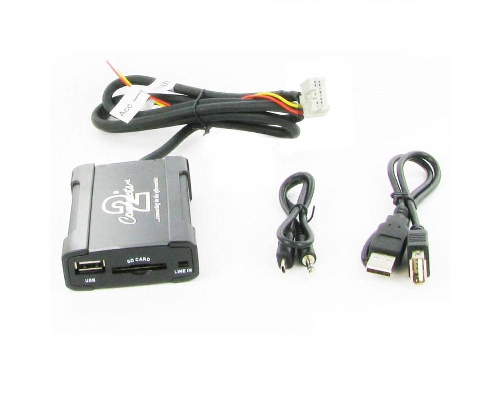 Nissan autokohtainen USB SD AUX 3.5mm adapteri