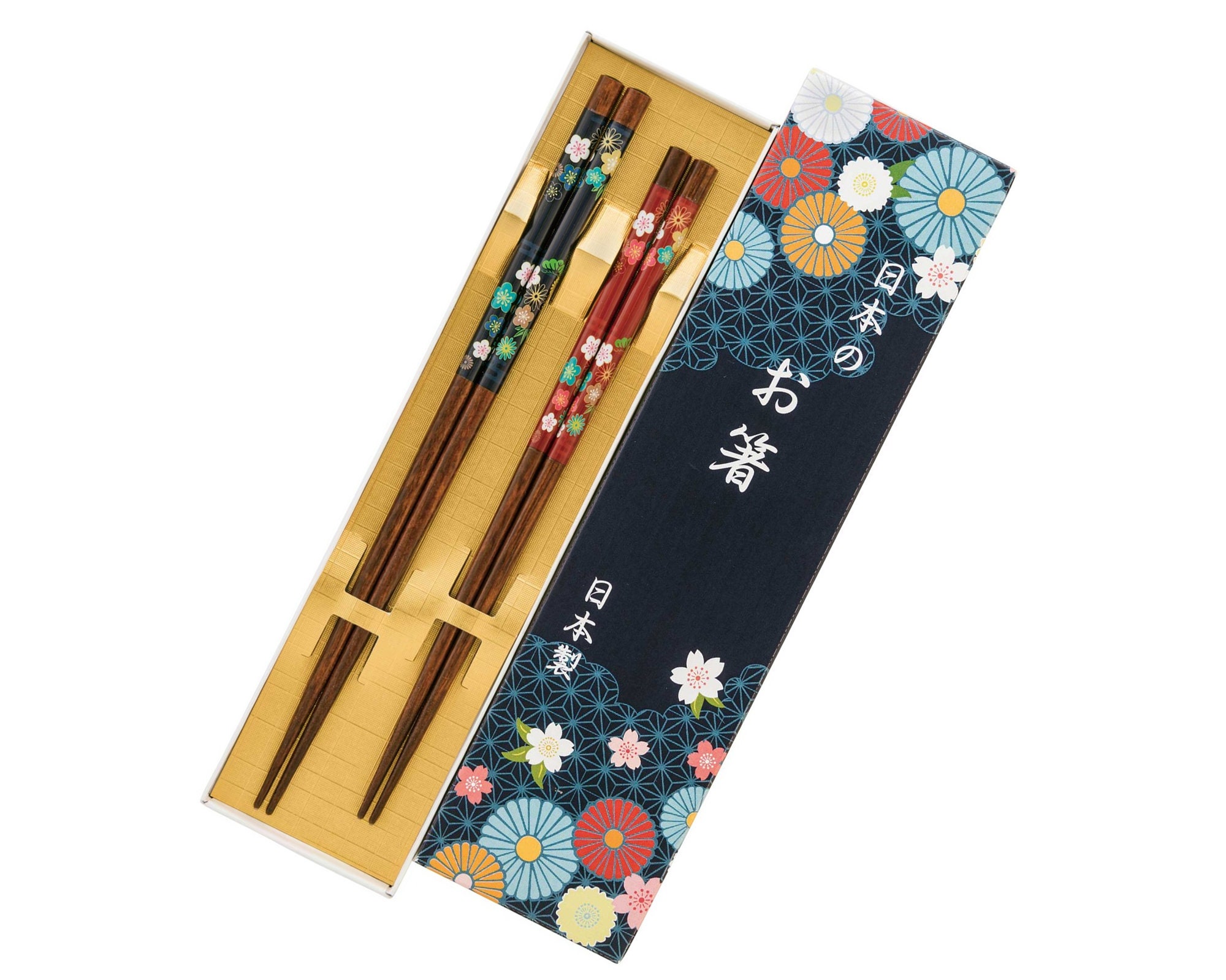 Wooden Japanese Chopsticks Japan Sakura 2 Pairs