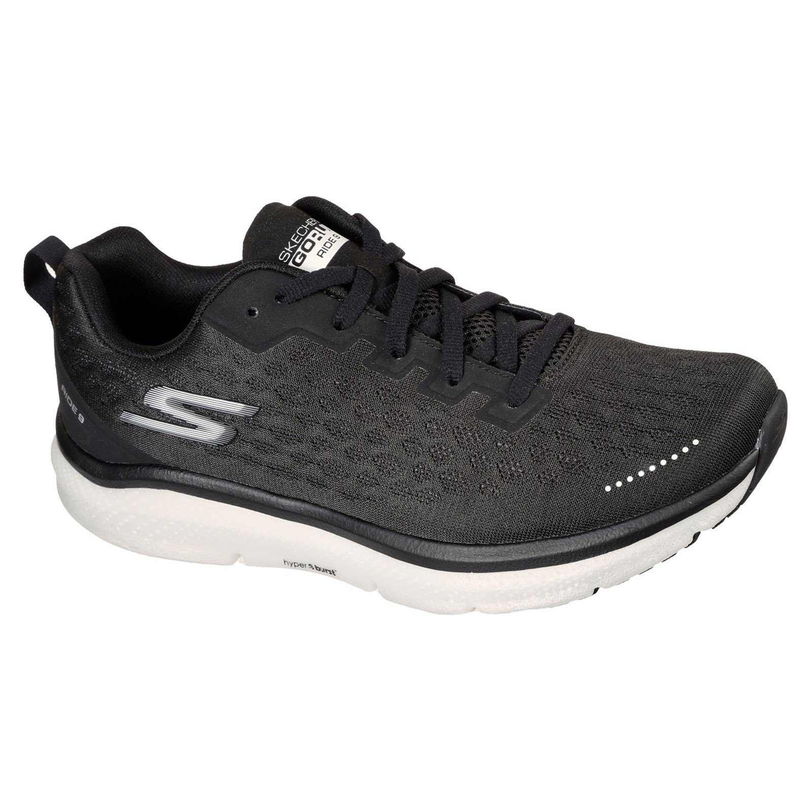 Skechers Men's Go Run Ride 9 Trainer Various Colours 32701 - Black/White 11
