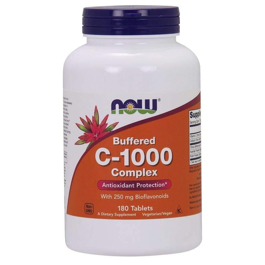 Vitamin C-1000 Complex - Buffered with 250mg Bioflavonoids - 180 tablets