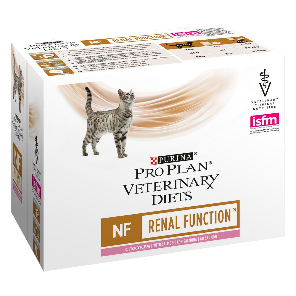 Purina Pro Plan Veterinary Diets Feline NF Renal Function - Salmon - 10 x 85g