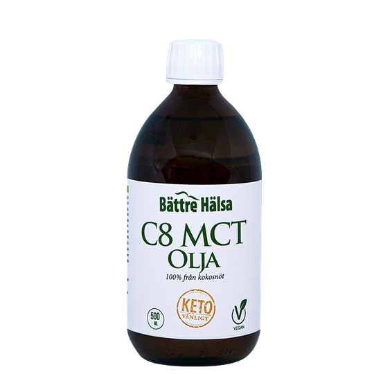 Bättre Hälsa C8 MCT Olja, 500 ml