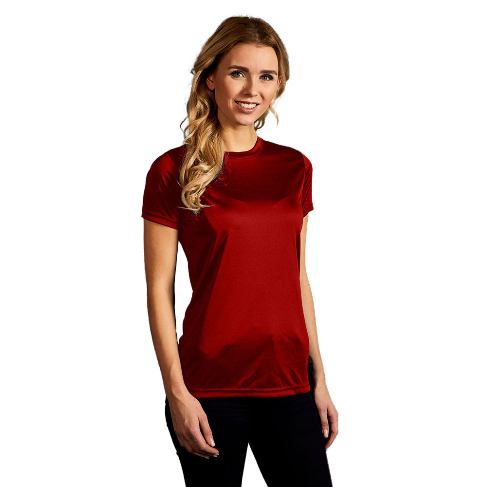 UV-Performance T-Shirt Damen, Rot, L