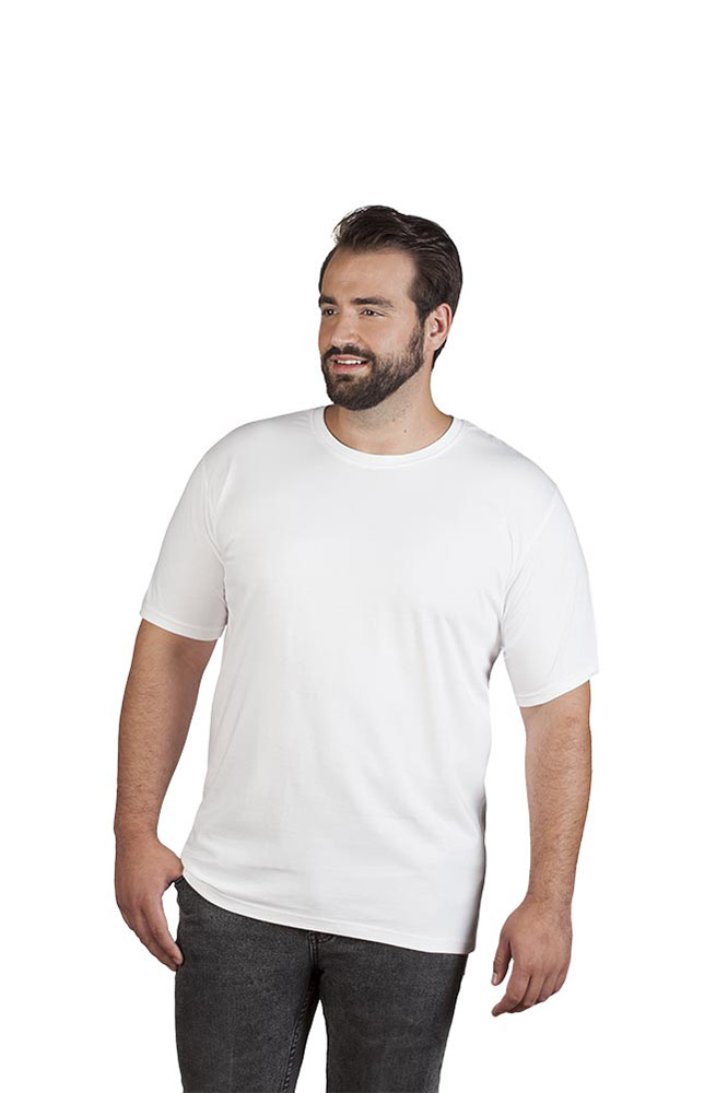 Bio T-Shirt Plus Size Herren, Weiß, XXXL