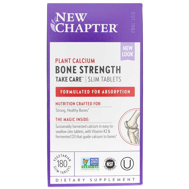 New Chapter Bone Strength Take Care Slim Tabs 180 Slim Tabs
