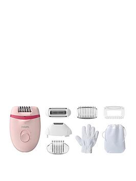 Buy Philips Satinelle Essential Epilator Corded Hair Removal With 5  Accessories Bre285/00 Online