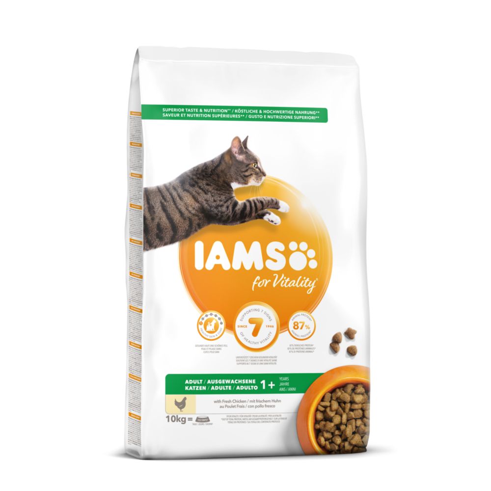 IAMS Dry Cat Food Economy Packs - for Vitality Kitten Fresh Chicken (2 x 10kg)