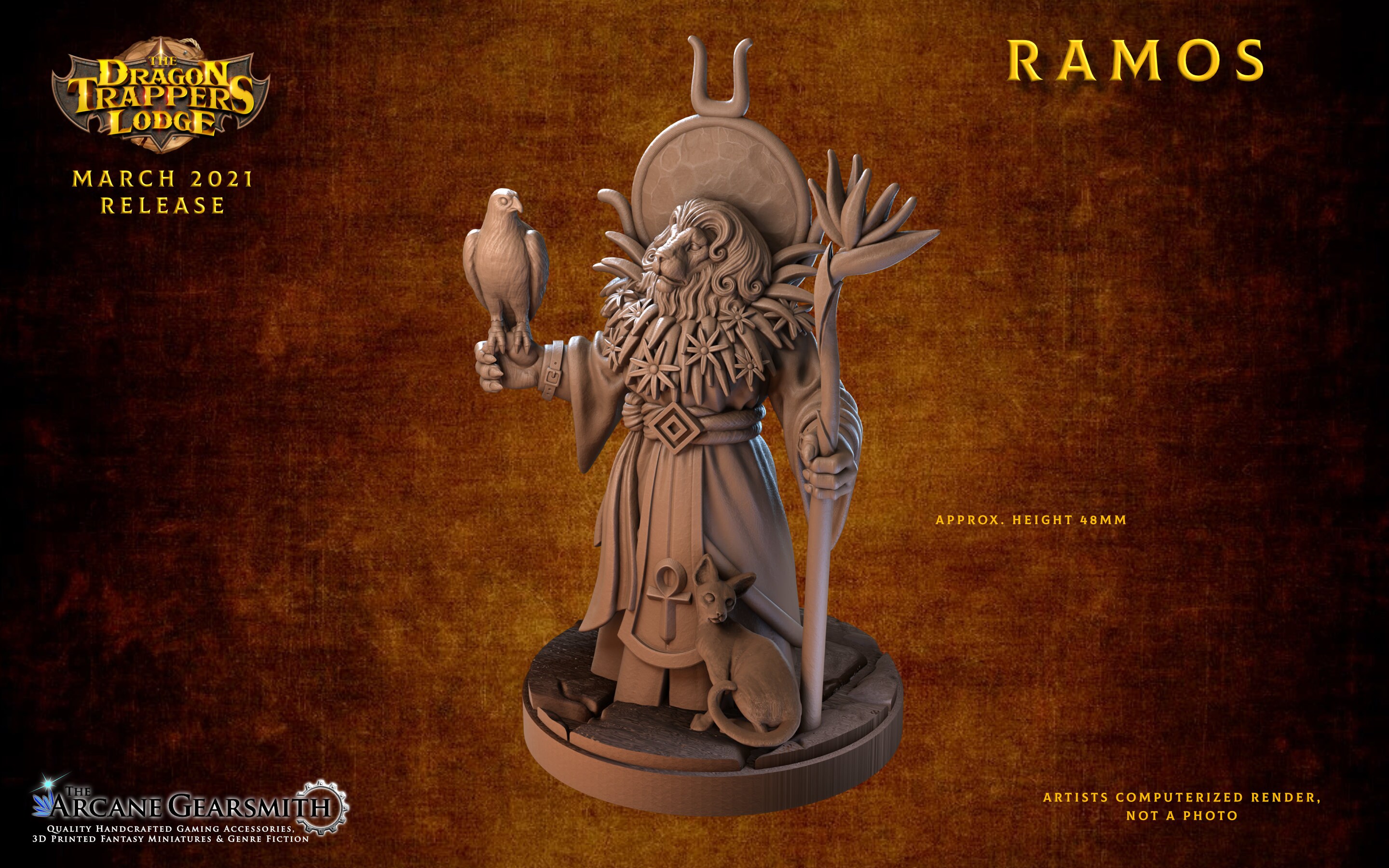 Ramos The Dragon Trappers Lodge 3D Printed Fantasy Miniature D&d/Pathfinder Warhammer