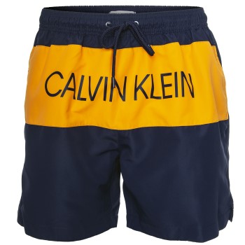 Køb Calvin Klein Badebukser Core Placed Logo Drawstring Orange/Mørkbl Large Herre online | Xstore.dk