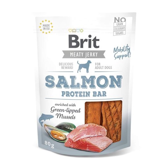 Brit Care Meaty Jerky Proteinbar Salmon 80 g