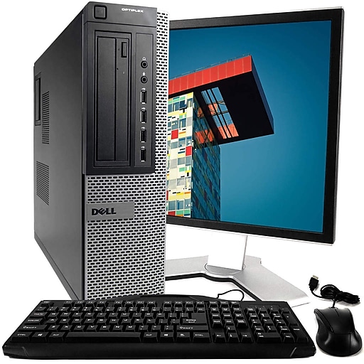 Dell OptiPlex 990 Refurbished Desktop Computer with 20" Monitor, Intel Core i5, 16GB Memory, 2TB HDD, Windows 10 Pro