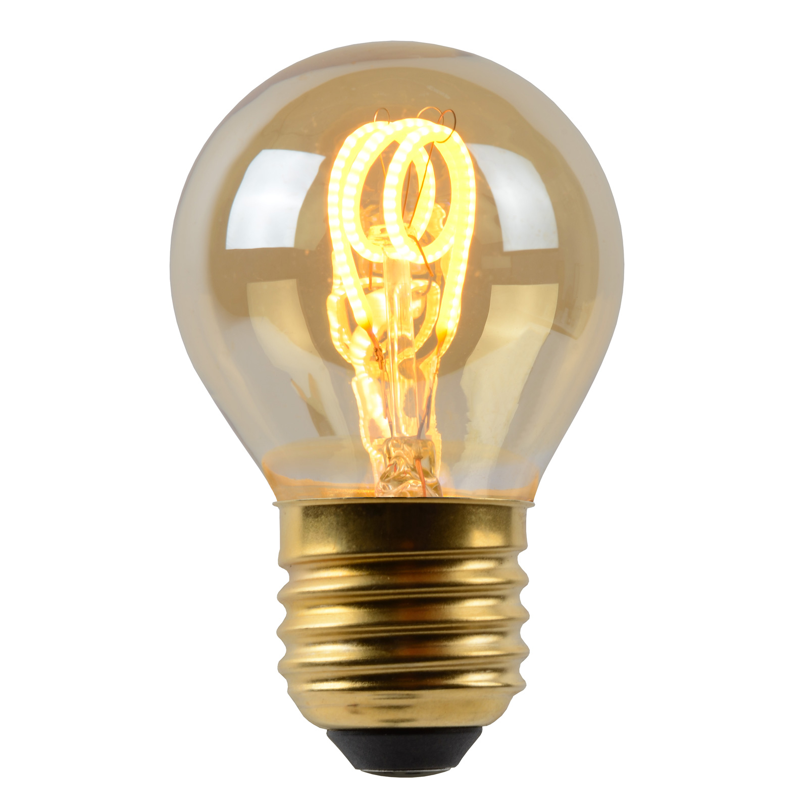 LED-lamppu E27 G45 3W amber 2 200 K himmennettävä