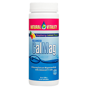 Balanced Cal-Mag - Relaxing Calcium Magnesium Drink Powder - Raspberry Lemon (8 Ounces)