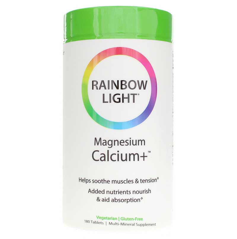 Rainbow Light Magnesium Calcium +, 180 Tablets