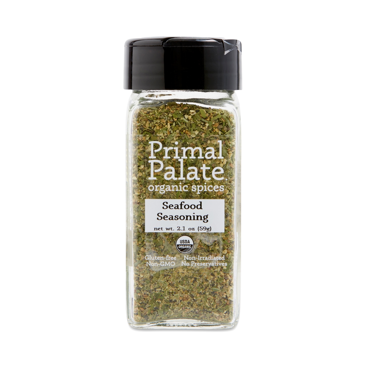 Primal Palate Seasoning, Seafood 2.1 oz jar