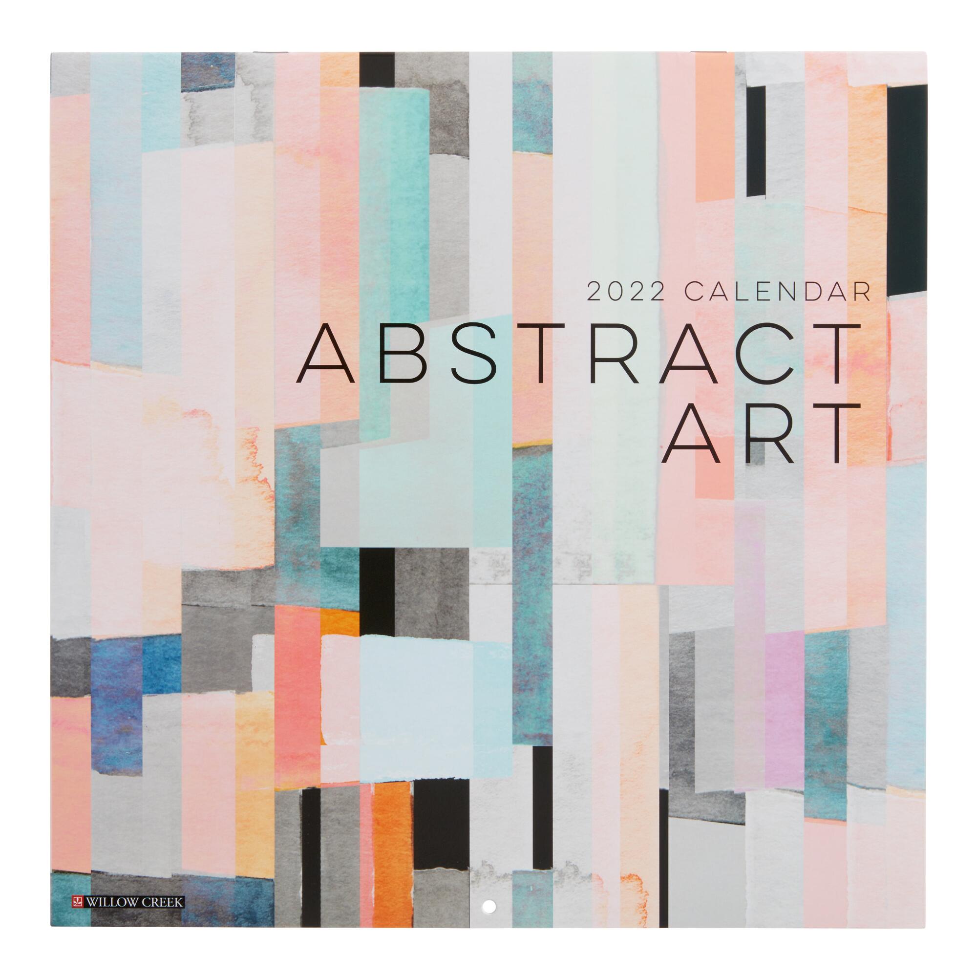 Abstract Art 2022 Wall Calendar: Multi - Paper by World Market