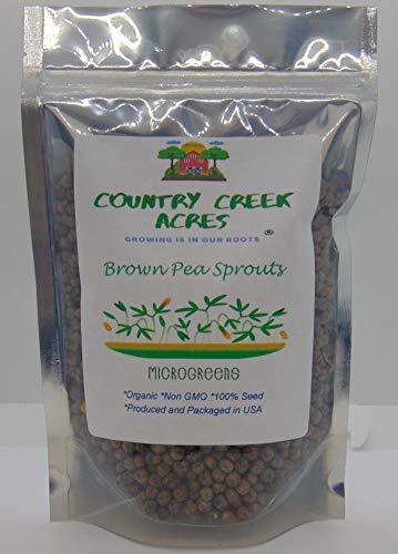 Brown Speckled Pea Sprouting Seed, Organic, Non GMO - 13 oz - Country Creek Bran