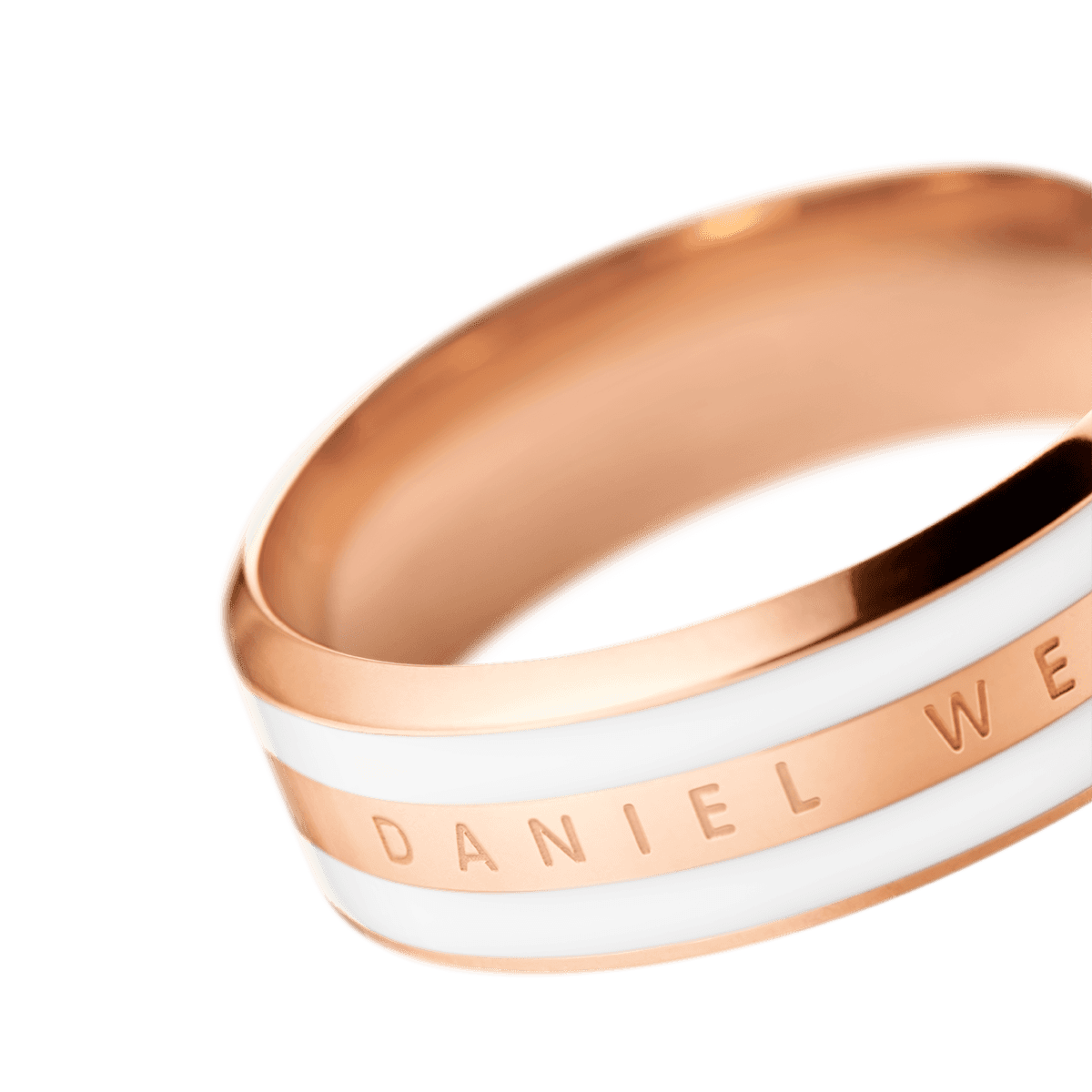 Daniel Wellington DW Emalie Ring Satin White 56 Roségull