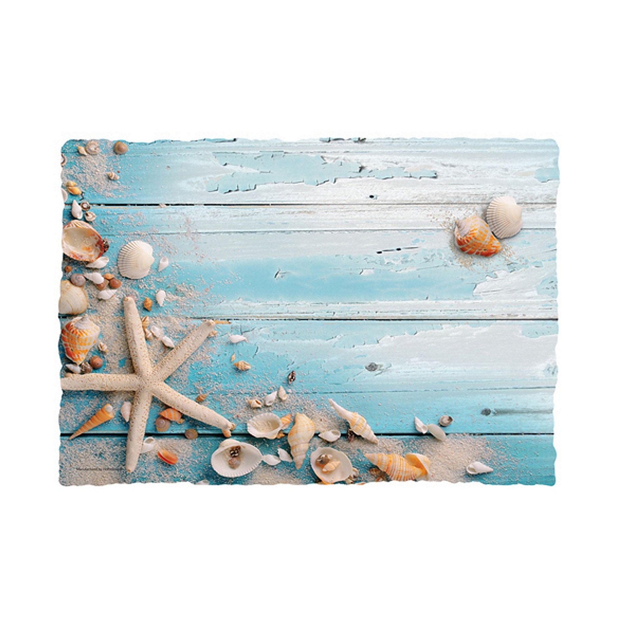 Beach Seashells Disposable Paper Placemats - 9.75In. X 14In. 25 Pack