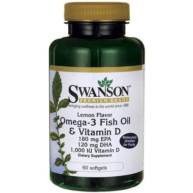 Omega-3 Fish Oil with Vitamin D - 60 softgels