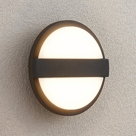 Lucande Gylfi -LED-seinälamppu, pyöreä