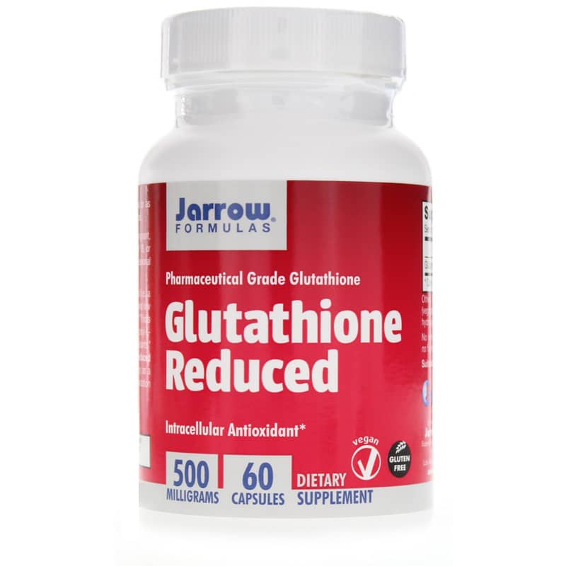Jarrow Formulas Glutathione Reduced 500 Mg 60 Veg Capsules 60 Capsules