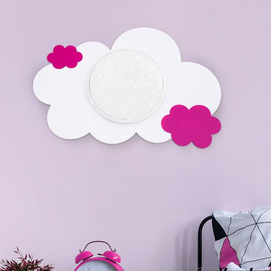 LED-seinävalaisin Starlight vaaleanpunainen, pilvi