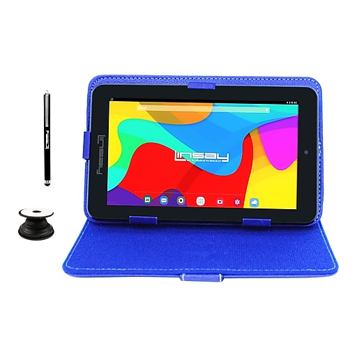 Linsay 7" Tablet, WiFi, 2GB RAM, 32GB, Android, Black/Blue (F7UHDBCBLUEPOLOP)