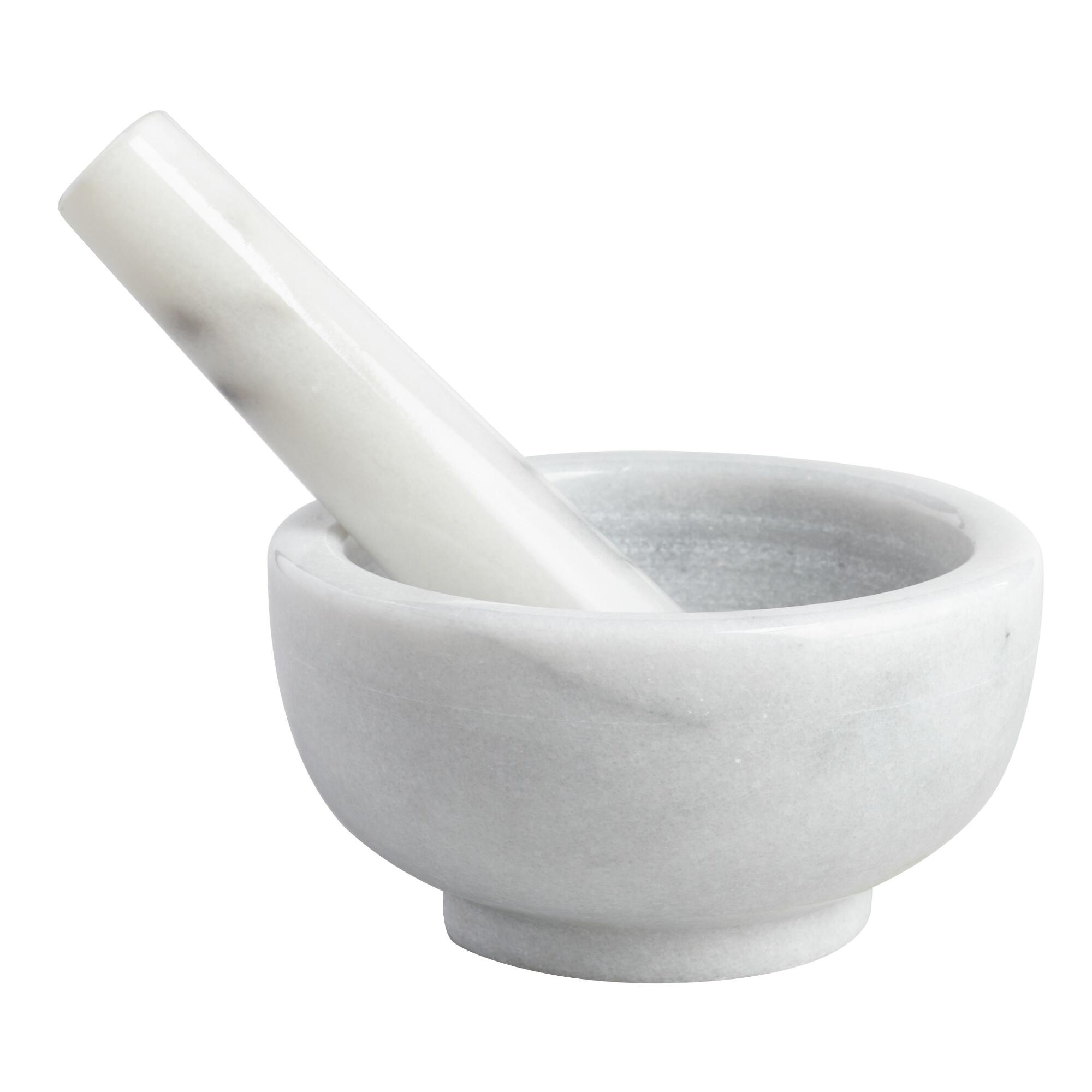 White Marble Mortar and Pestle by World Market
