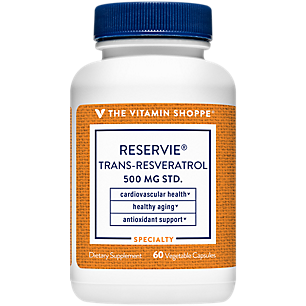 Reservie Trans-Resveratrol - 500mg - Supports Healthy Aging & Cardiovascular Health (60 Vegetable Capsules)