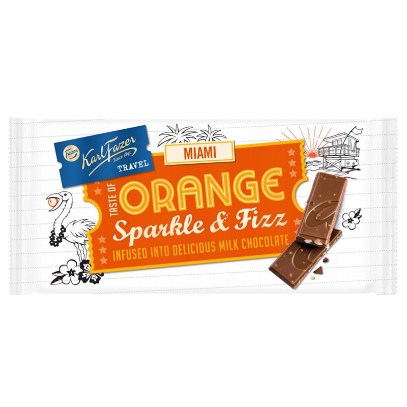 Choklad "Orange Sparkle & Fizz" 130g - 44% rabatt