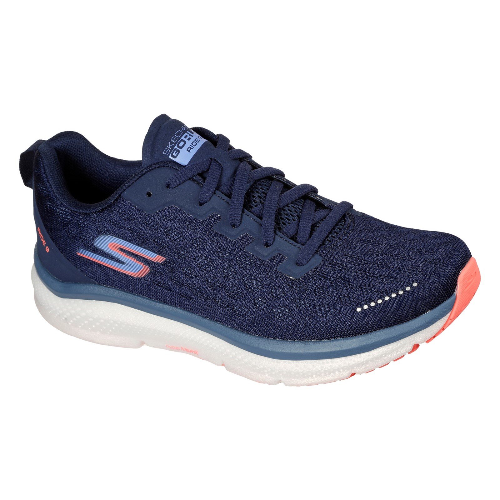 Skechers Women's Go Run Ride Trainer Various Colours 32704 - Navy/Purple 5