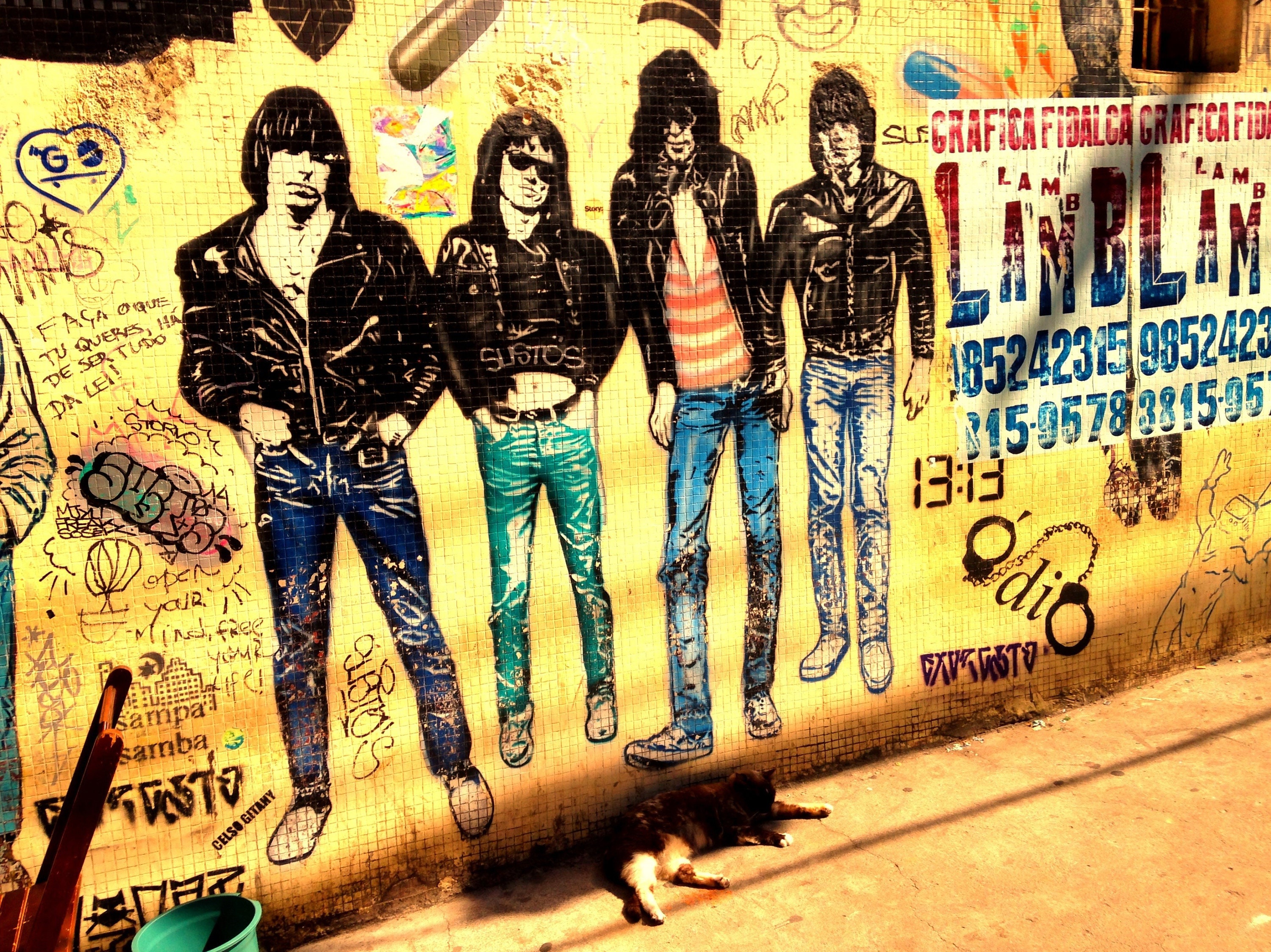 Ramones, Punk Rock, Graffiti Wall Art, Modern Greeting Card Ncc999589