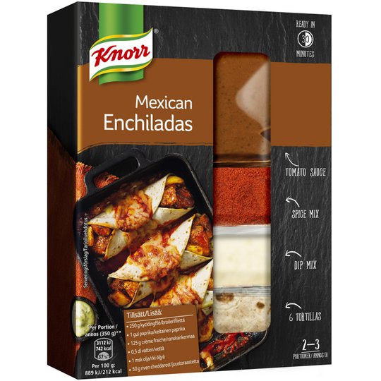 Ateria-ainekset "Mexican Enchiladas" 237 g - 29% alennus