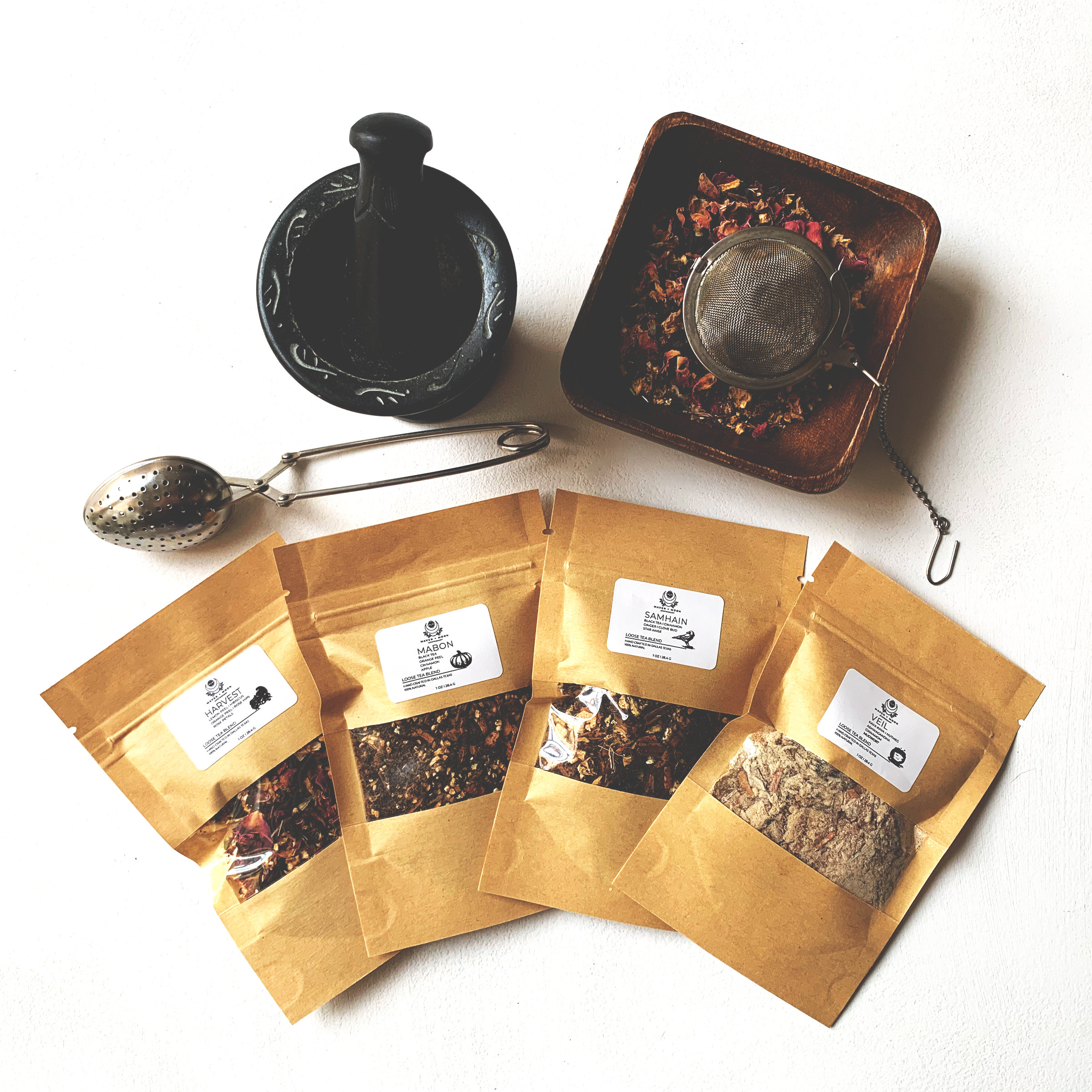 Custom Blended Herbal Fall Teas ~ Mabon Tea Samhain Harvest