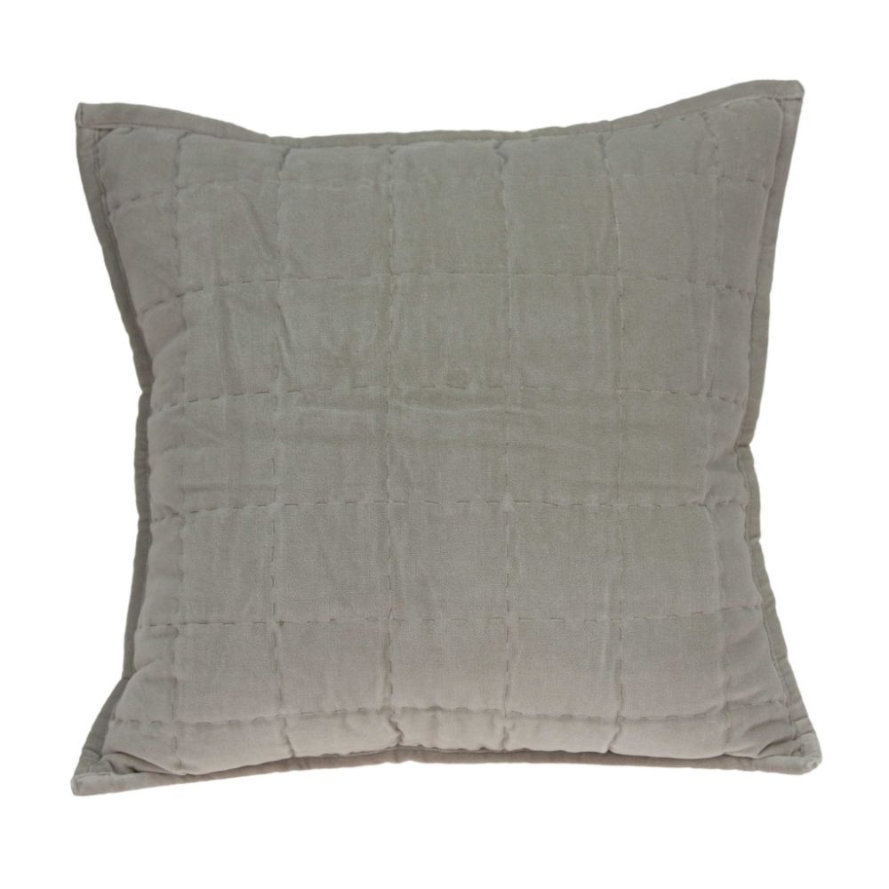HomeRoots Jordan Gray Standard Cotton Viscose Blend Pillow Case | 333925