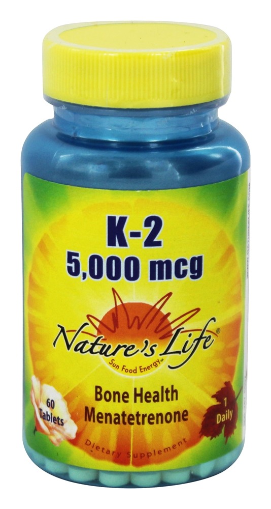 Nature's Life - Vitamin K2 5000 mcg. - 60 Tablets