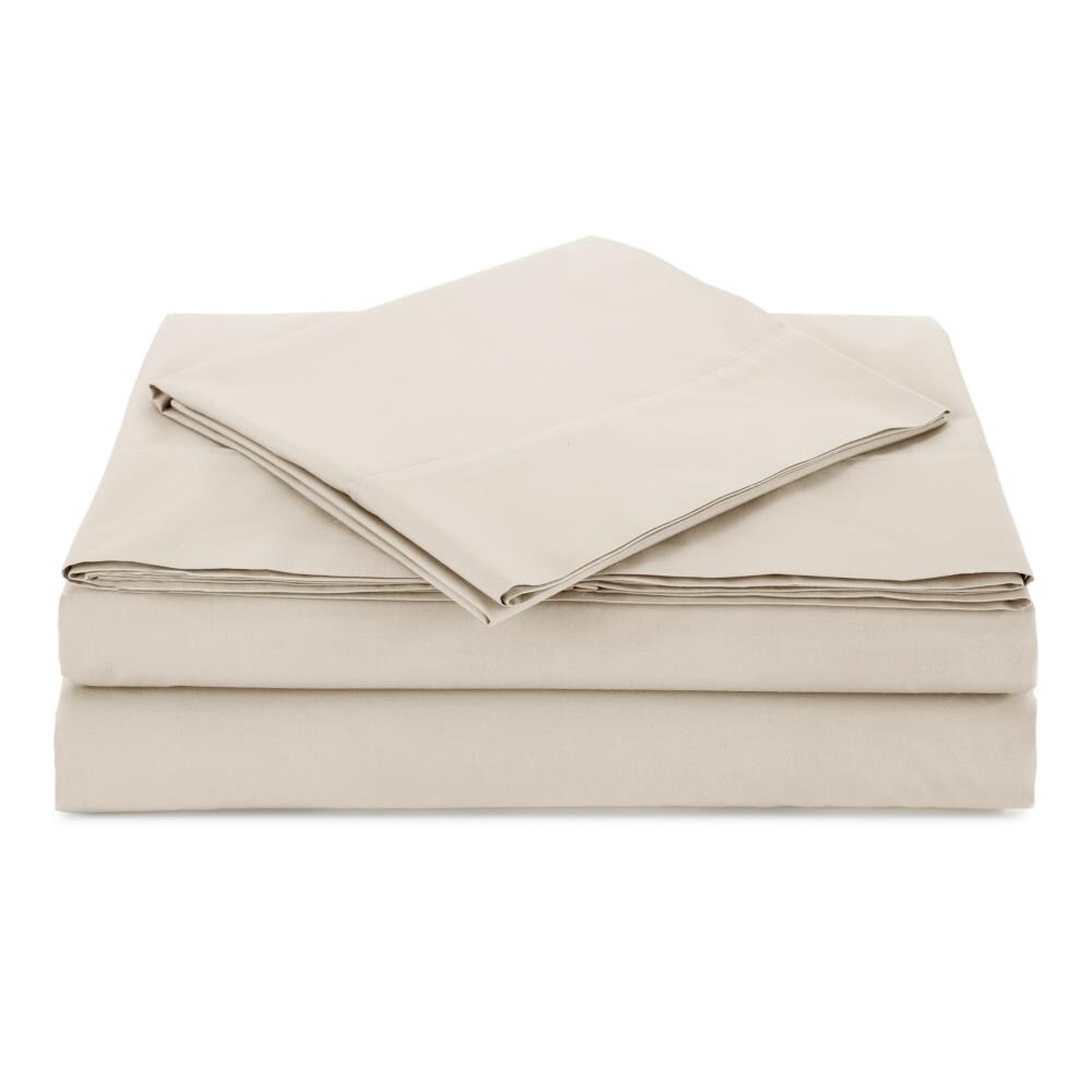 WestPoint Home Atelier Martex Percale Sheet King Cotton Blend Bed Sheet in Off-White | 028828368324