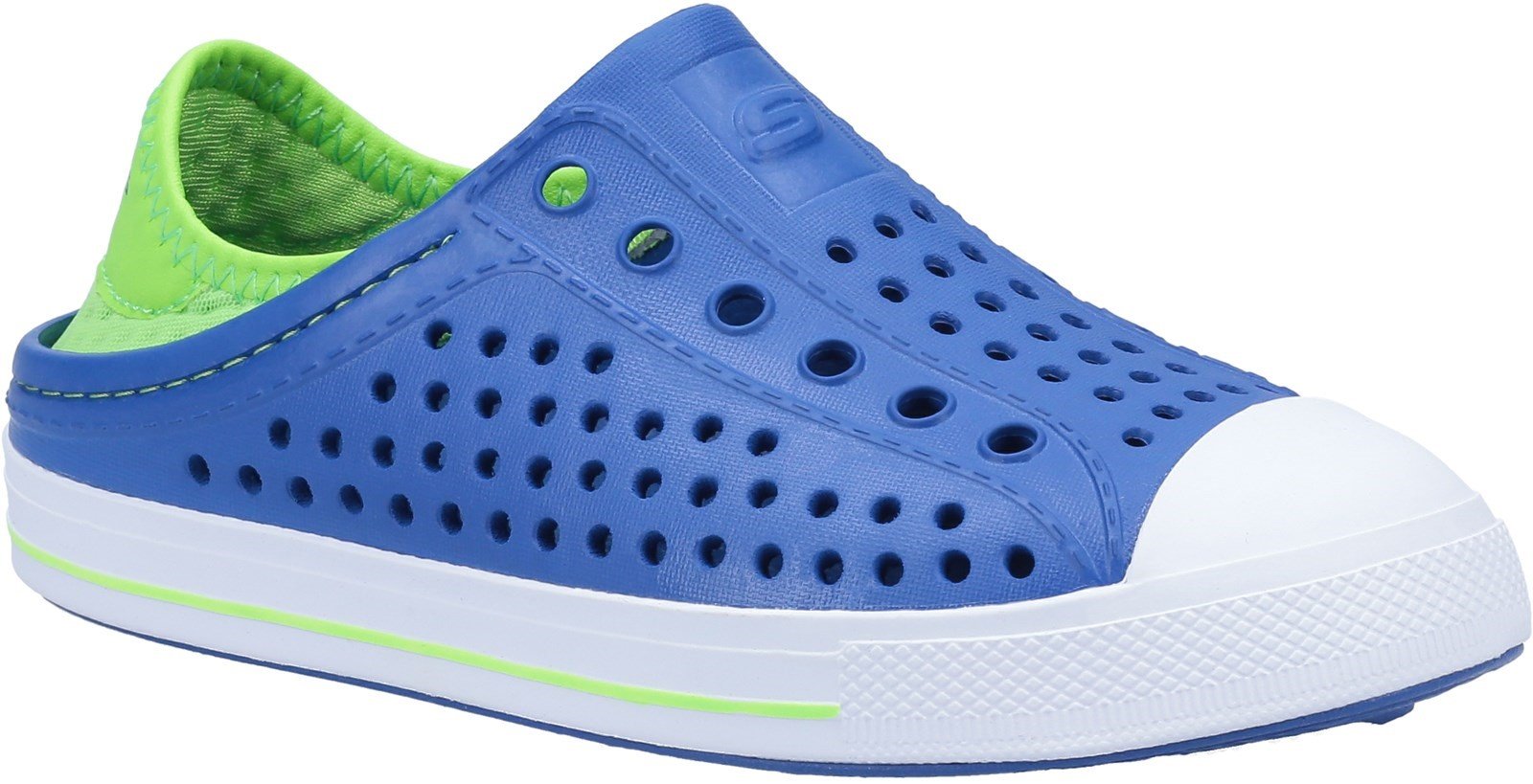 Skechers Unisex Guzman Steps Aqua Trainer Blue 30778 - Blue/Lime 9.5 UK