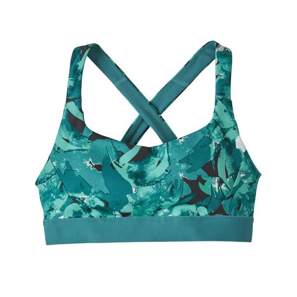 Patagonia Women's Switchback Sports Bra - Recycled Polyester, Abstract Jungle / XS