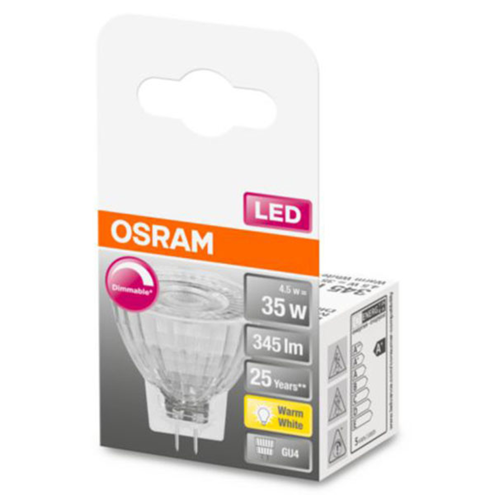 OSRAM-LED-heljastin GU4 MR11 4,5W 927 36° dim