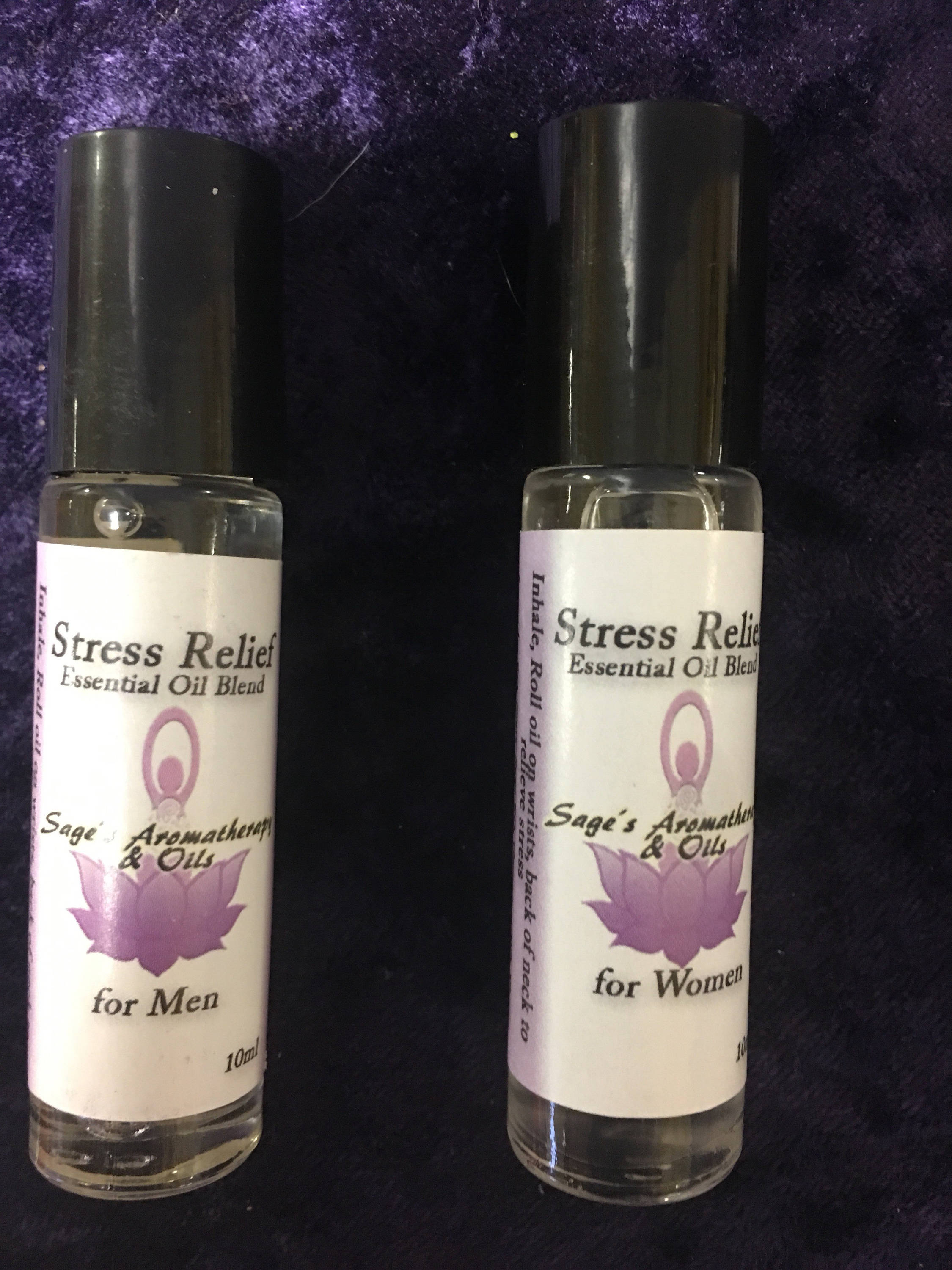 Sale Stress Relief Essential Oil Blend, Aromatherapy For Tension & Stress Relief, Glass Roll On Vial, Peace Calm, Natural Relaxation