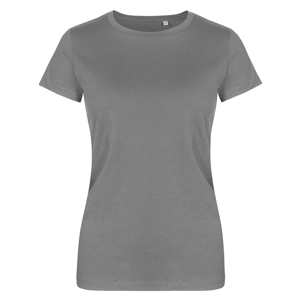 X.O Rundhals T-Shirt Plus Size Damen, Stahlgrau, XXL