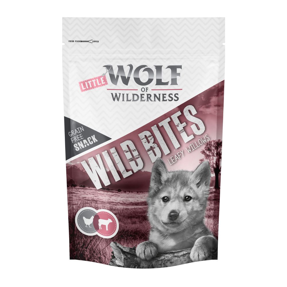 Little Wolf of Wilderness Wild Bites Junior Dog Snacks Mixed Pack - 2 x 180g (Lamb & Chicken, Veal & Chicken)