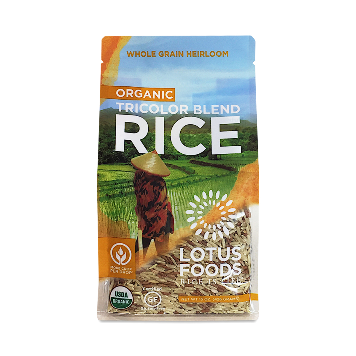 Lotus Foods Tricolor Blend Rice 15 oz bag