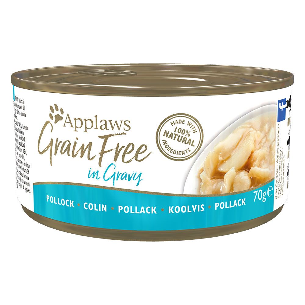 Applaws Cat Food 70g in Gravy - Grain-Free - Pollock (24 x 70g)