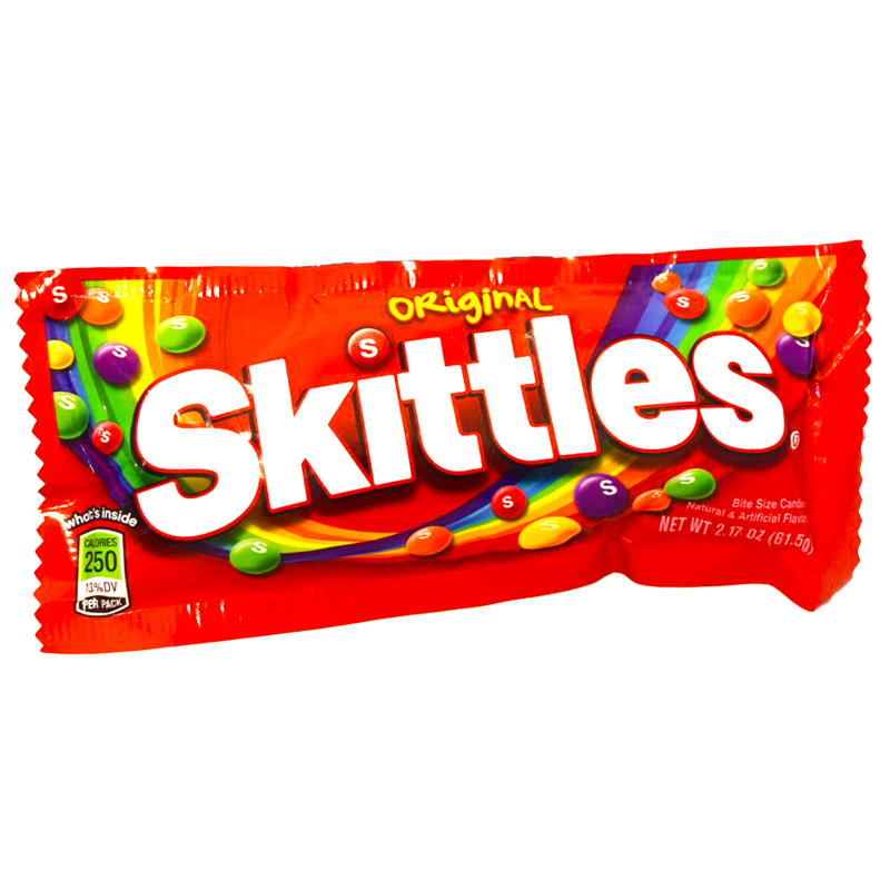 Godis "Skittles Original" 61,5g - 70% rabatt