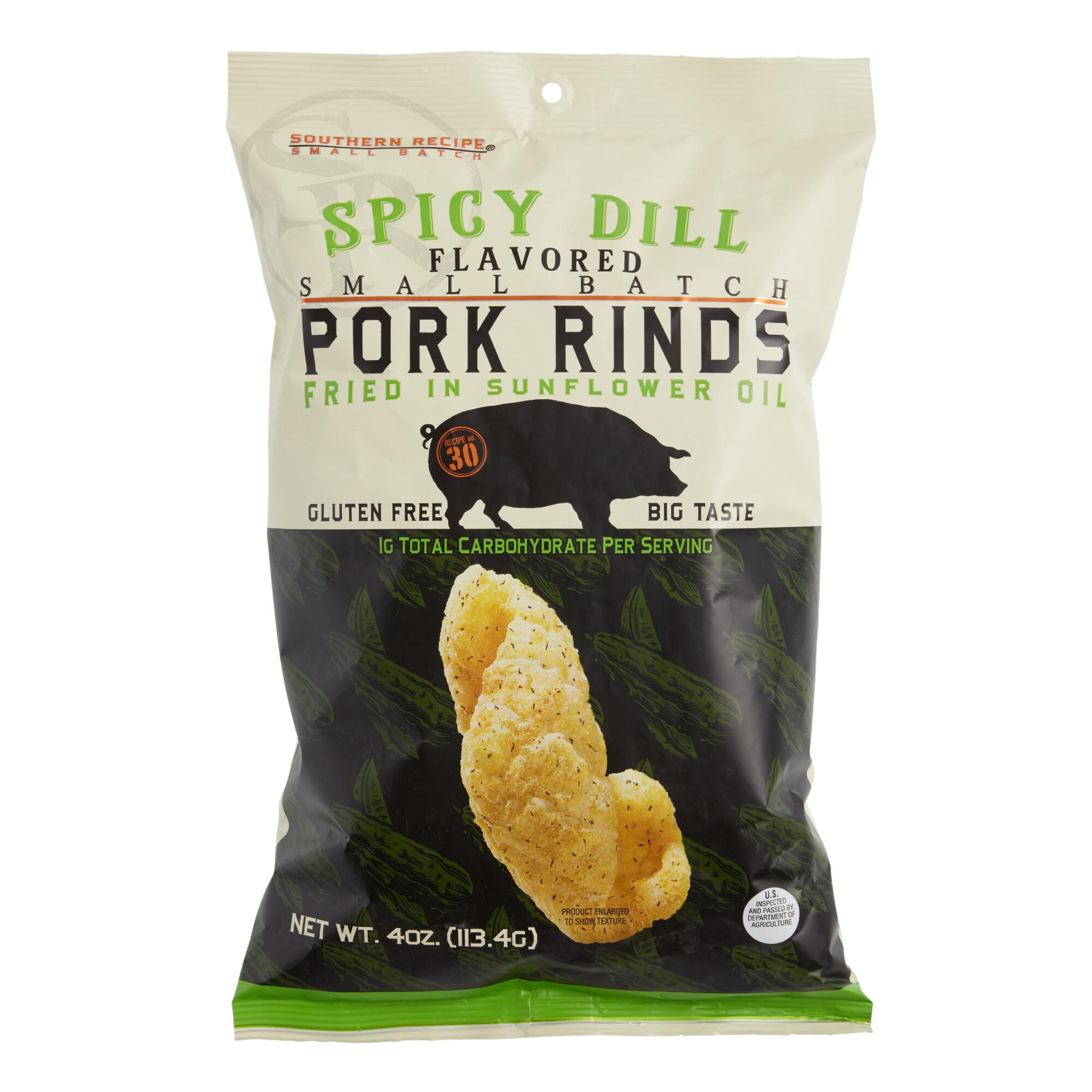 Southern Recipe Spicy Dill Pork Rinds Set of 12 by World Market
